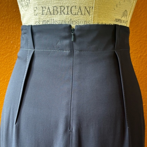 Cushnie High Waist Pencil Skirt In Navy Blue Size 12 Amazing Condition! - Picture 9 of 11